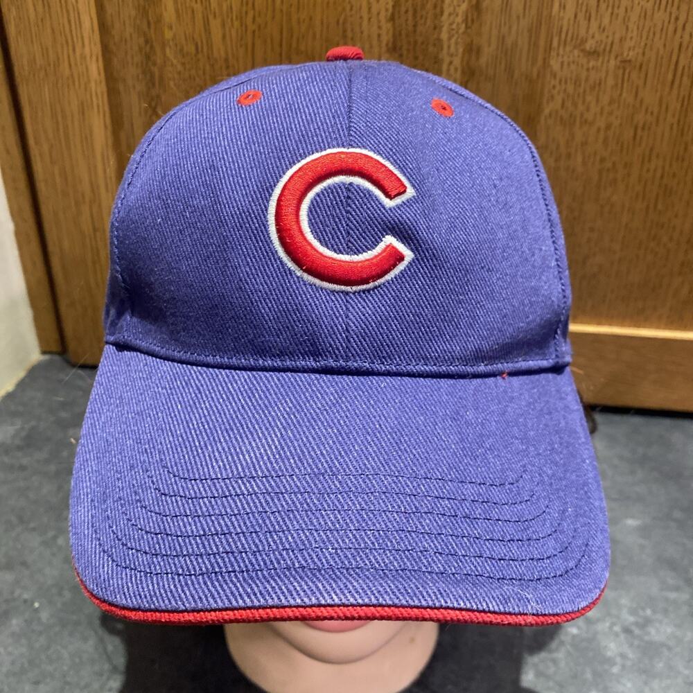 Chicago Cubs Hat Cap Blue Red Fan Favorite Classic Design